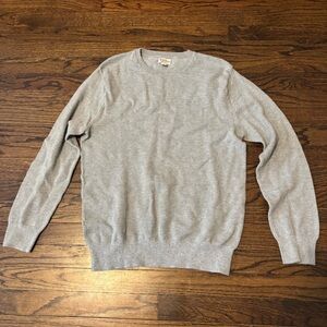 J. Crew Gray Longsleeve Waffle Knit